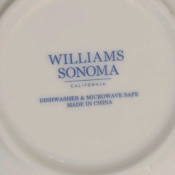 Williams Sonoma Set of 3 Cereal Bowls 5.5" Easter Bunny Meadow Gold Rimmed - Picture 6 of 7